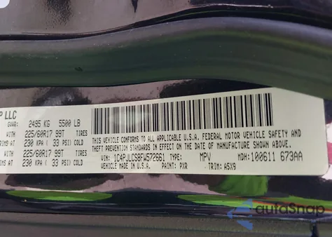 2015 Jeep Cherokee Latitude from USA, damaged, VIN 1C4PJLCS8FW572661
